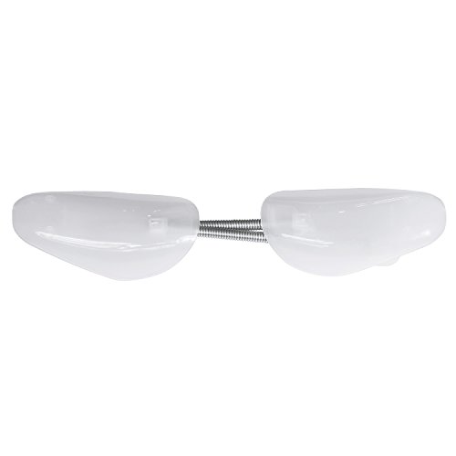 Incutex juego de 4 pares de hormas para zapatos tamaño variable 38-44, plástico hormas zapatos, transparente