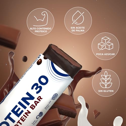 IronMaxx Proteína 30 barrita proteica- chocolate 24 x 35g | barrita proteica sin aceite de palma y sin gluten con vitaminas | adecuado para una alimentación baja en azúcar y carbohidratos