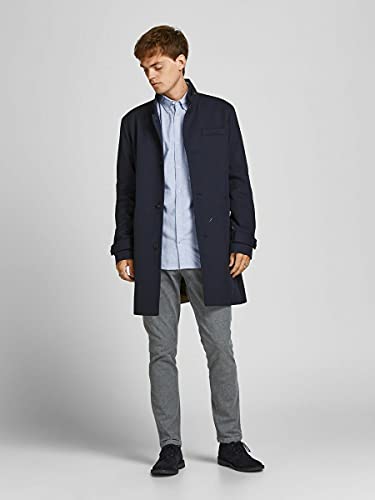 JACK & JONES Jjeoxford Camiseta L/S S21 Noos Camisa, Cashmere Blue/Fit: Slim fit, L para Hombre