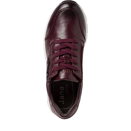 Jana Softline 8-23763-41-Zapatos Deportivos cómodos para Uso Diario, Zapatillas Mujer, Merlot, 39 EU Ancho
