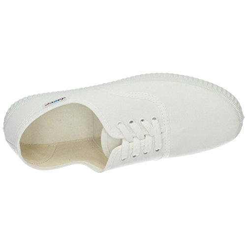 JAVER 60 Bambas Lona Ingles Mujer Zapatillas Blanco 39