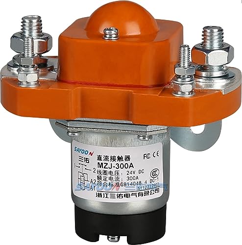 JOCCOS Productos seleccionados 300A SZJ300A,MZJ-300A,ZJ300A contactor CC de Corriente Continua de Doble Bobina (Color : Coil Voltage 12V)