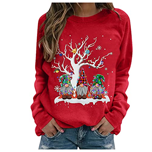 JokeLomple 2022 Sudadera NavideñA Mujer - Sudaderas Divertido Estampado De NavideñO Sudadera Personalizada Mujer Jersey Navideno Familia Jersey Navidad Barato Sweatshirt Suave Y Pullover Moda Top