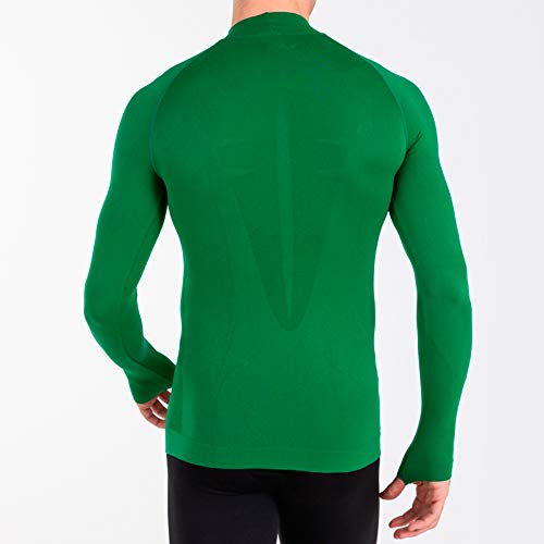Joma Camiseta Brama Classic Manga Larga Termica, Textil, Verde, S-M