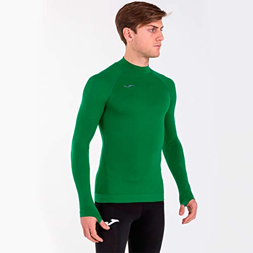 Joma Camiseta Brama Classic Manga Larga Termica, Textil, Verde, S-M