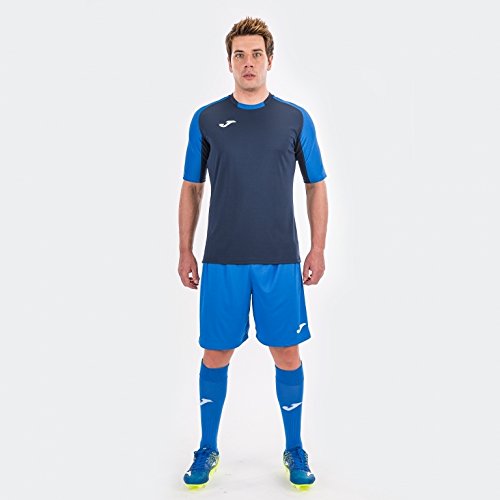 Joma Camiseta Essential M/C Navy-Rosso Fashion Camiseta para Hombre, 101105_306_6XS-5XS, Azul Marino Rojo, 6XS-5XS
