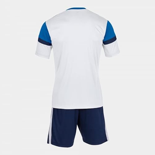 Joma Danubio Conjunto de Fútbol Camiseta y Pantalones Cortos, Hombre, Multicolor (Royal/White), 5XS