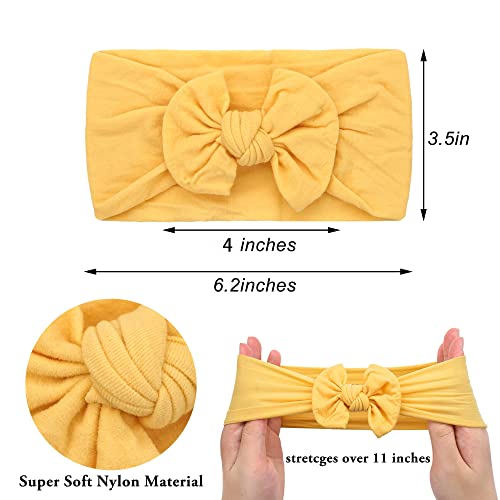 JOYOYO 12 Diademas Bebé Niñas Diademas Niños Diademas Elásticas Suaves para Bebés Recién Nacidos