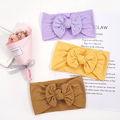 JOYOYO 12 Diademas Bebé Niñas Diademas Niños Diademas Elásticas Suaves para Bebés Recién Nacidos