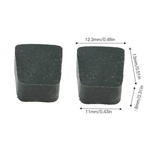 Juego de 15 almohadillas de embrague para bicicleta motorizada, forma cuadrada, color verde, repuesto para bicicleta motorizada de 49 cc y 80 cc