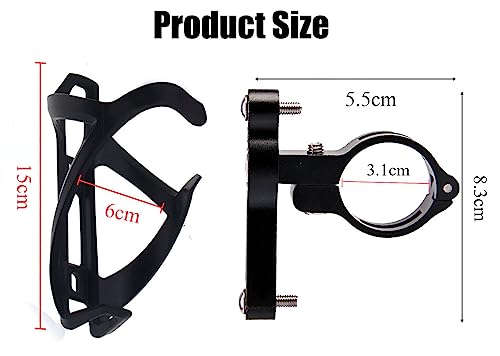 Juego de Portabotellas para Bicicleta, Sin Perforación, Soporte para Bebidas para Bicicleta, Ligero PC Soporte para Botellas, Duradero, Soporte para Botellas de Agua para Bicicleta de Montaña