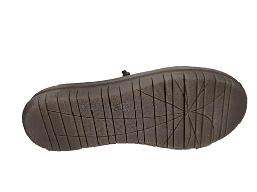 Jungla Zapatos Mujer Bajos 7584 Jockey Combat, Verde, 36 EU