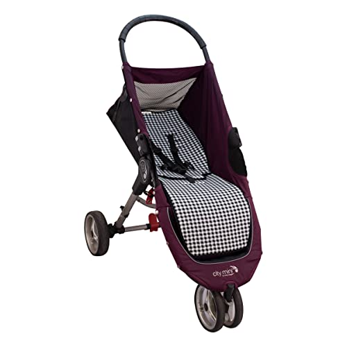 JYOKO KIDS Colchoneta silla de paseo compatible con Joolz y Baby Jogger City Mini, City mini GT2 en algodón (Vichy)