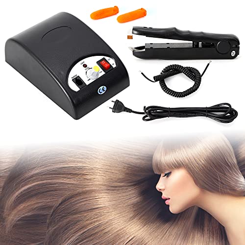 Kaichenyt Kit de extensión de pelo para máquina de peluquería, fusión fría por ultrasonidos, extensión de pelo de hierro