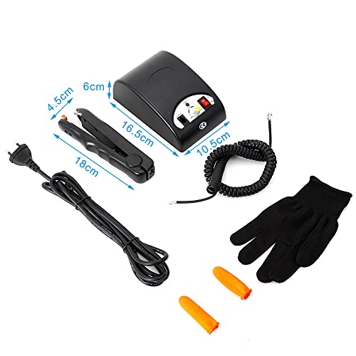 Kaichenyt Kit de extensión de pelo para máquina de peluquería, fusión fría por ultrasonidos, extensión de pelo de hierro