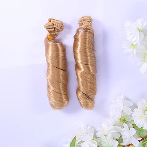 KALLORY 15 Piezas Herramienta Restauradora Pelo De Muñeca para Hacer Bricolaje Pelucas De Repuesto Pelo De Muñecas DIY Muñeca DIY Pelo Lacio Peluca Recta Muñeca Rizada Peluca