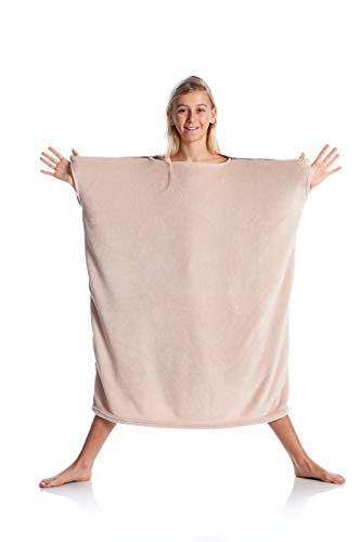 Kanguru Momonga Kids Brownie Manta, Poliéster, Marron, Beige, Unica para ninos