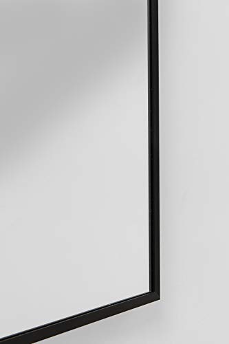 Kare Design espejo Bella, 130x30cm, negro, aluminio,meal, rectangular, sala de estar