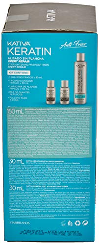 KATIVA Keratin Anti-Frizz Alisado Sin Plancha Repara Puntas 30 Días 200 g