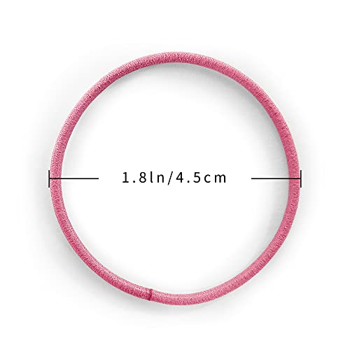 Kavya Gomas Pelo, 200 Piezas 2 mm Gomas de Pelo, Multicolor Pelo Gomas sin Metal Suave Elástico, para el Cabello Adecuada para Cabello Grueso y Rizado de Mujeres y Niñas-F