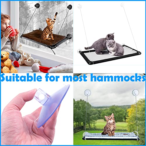 KeaJuidy 4 Ventosas Grandes Repuesto Originales Compatibles Parte Superior La Mesa Cristal para Gato Hamaca Cama Asiento Soleado Colgante Mascotas Parachoques Espaciadores Mesa Cristal
