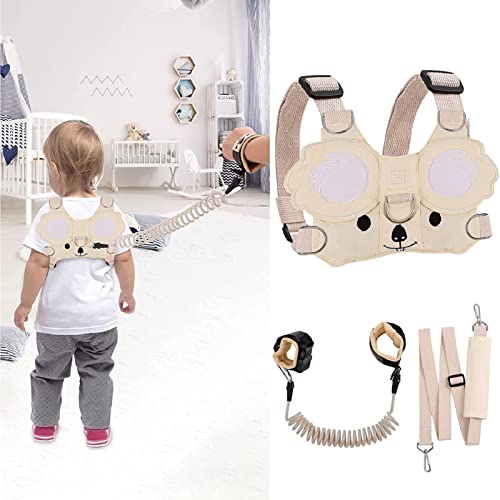 Koala Arneses de Seguridad Bebé de 3 Paquetes, Arnes Correa para Niños Seguridad, 2M Caminar Muñequera Anti Pérdida para Niños, 1.5M Ajustable Correa Correa para Niños Antiperdida Arnes Mochila