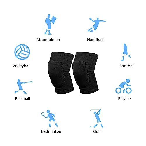 KQNM Juego de 2 Rodilleras de Baile, Rodilleras Suaves, Rodilleras elásticas de Voleibol, Rodilleras Antideslizantes para Adultos para Correr, Deportes, Baile, fútbol, ​​Rodilleras de Yoga