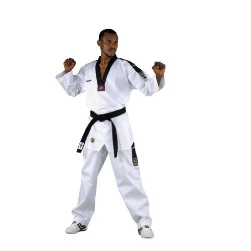 KWON Dobok TKD Anzug Grand Victory - Traje de Artes Marciales (Talla Mediana) Blanco Blanco Talla:160