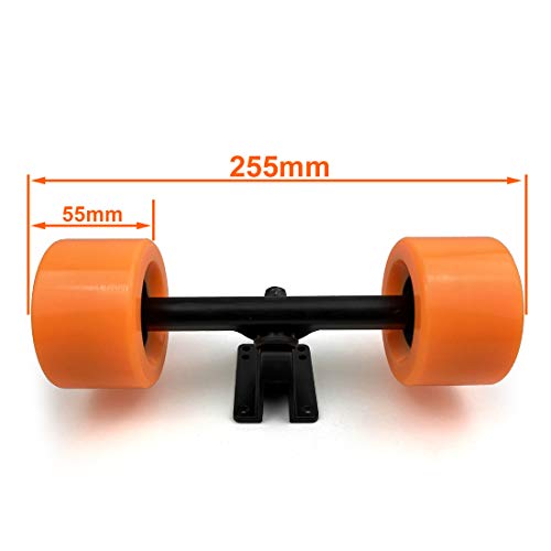 L-faster Electronic Longboard Hub Motor Kit Skateboard Brushless Motor Wheel with Truck Electric Board Dual Motor Drive Remote Controller (Dual Drive)