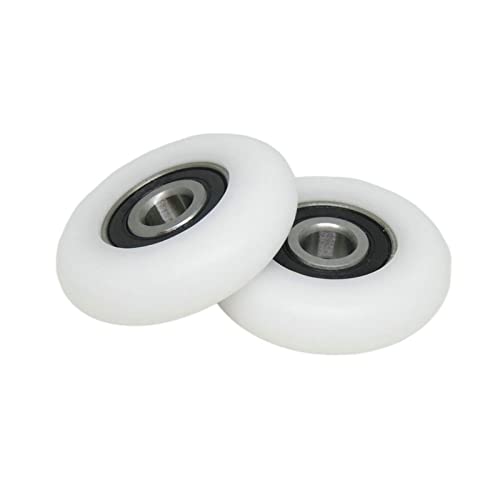 LANGshaw Ruedas de máquina de Remo 10x50x12 mm Redonda Pom Roller for remero BSR620050-12 Rueda remero OD 50 mm Ruedas de rodamiento con Recubrimiento de plástico Leisurely
