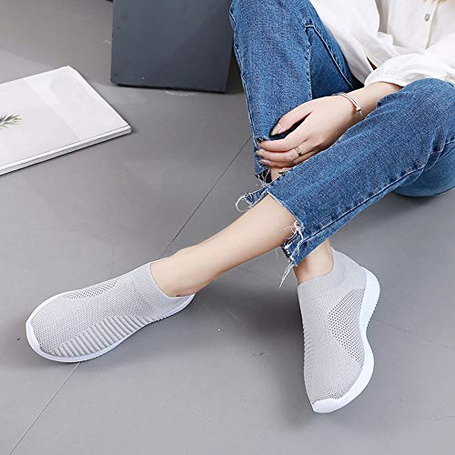 Laonajkd Mujer Zapatillas Casual Zapatillas Trekking Mujer Zapatillas para Andar Mujer Calzado Ortopedicas para Running Jogging Cuña Zapatillas Mujer Primavera Ofertas