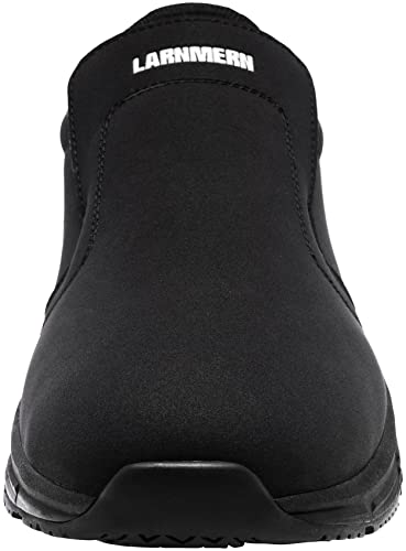 LARNMERN Zapatos Cocina Slip-On Hombre Anti-Deslizante Zapatillas Zapatos de Trabajo Impermeable Calzado Chef Hostelería sin Puntera /42.5