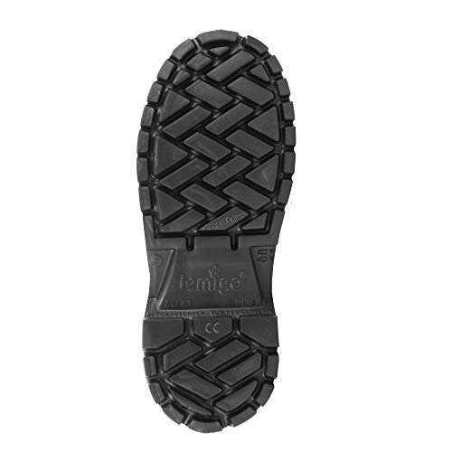LEMIGO botas de goma EVA cortas ligeras forradas Denver 765 (42, negro)