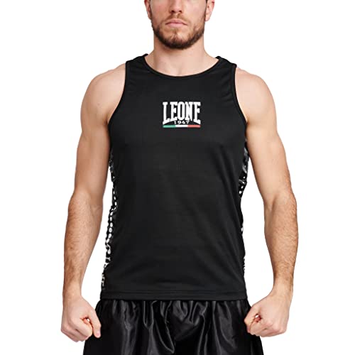LEONE 1947, Chaleco De Boxeo, Negro, L, AB726