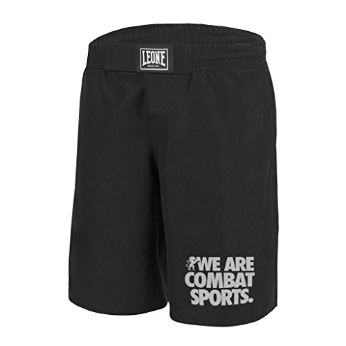 LEONE 1947, Pantalones Cortos Básicos De Mma, Unisex Adulto, Negro, M, AB795