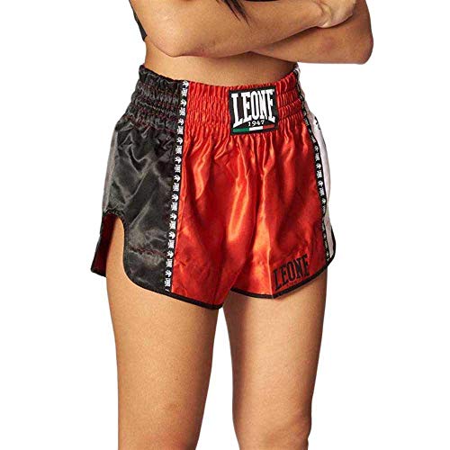LEONE 1947, Pantalones Cortos De Entrenamiento Kick-Thai, Unisex Adulto, Rojo, L, AB760