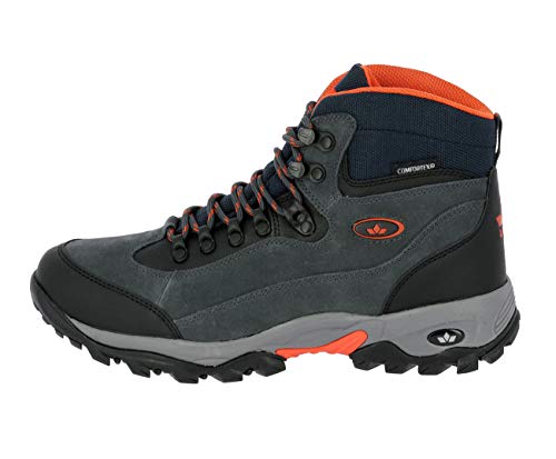 Lico Milan, Zapatos de High Rise Senderismo Hombre, Negro (Anthrazit/Orange Anthrazit/Orange), 43 EU