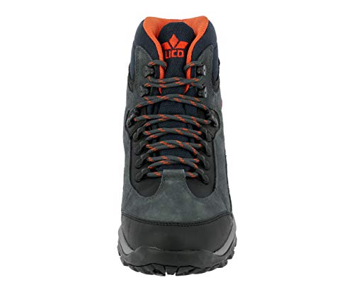 Lico Milan, Zapatos de High Rise Senderismo Hombre, Negro (Anthrazit/Orange Anthrazit/Orange), 43 EU