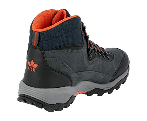Lico Milan, Zapatos de High Rise Senderismo Hombre, Negro (Anthrazit/Orange Anthrazit/Orange), 43 EU