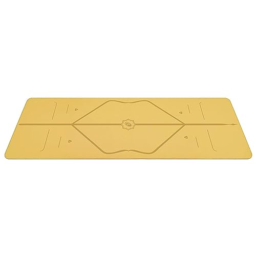 Liforme Esterilla de yoga original – Bolsa de yoga gratis, sistema de alineación patentado, agarre tipo guerrero, antideslizante, ecológica y biodegradable, resistente al sudor, larga, ancha,