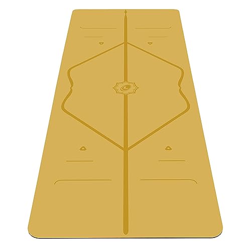 Liforme Esterilla de yoga original – Bolsa de yoga gratis, sistema de alineación patentado, agarre tipo guerrero, antideslizante, ecológica y biodegradable, resistente al sudor, larga, ancha,