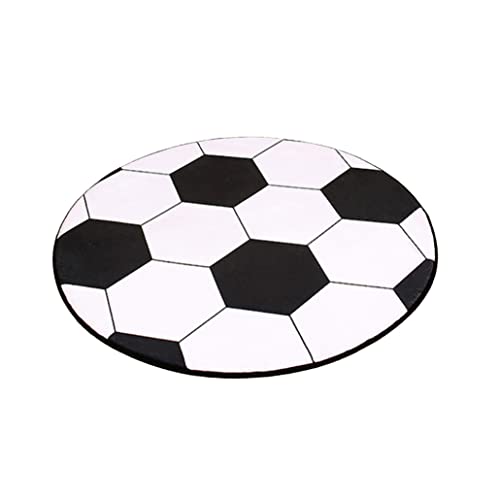 Liummrcy 1pc Linda Alfombra de fútbol, Alfombra de fútbol, Alfombra de niños de fútbol Redondo para Mesa de café Alfombra Creativa Alfombra de fútbol Alfombra de fútbol Alfombra de fútbol Alfombra