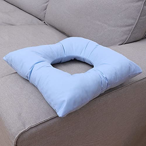 LIXBD 2 cojines de masaje para la cara de la cuna del salón del spa, cama de masaje boca abajo cojín almohada de masaje, fundas de reposacabezas para mesas de masaje