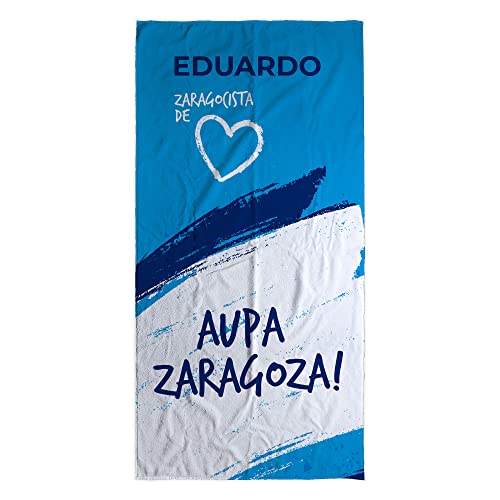 LolaPix Toalla Zaragoza. Toallas Personalizadas. Toallas de Futbol con Nombre. Toalla de Playa de tu Equipo. Regalos Personalizados con Nombre. Varios diseños y tamaños.