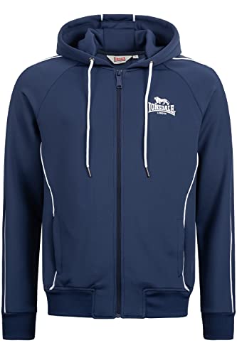 Lonsdale ACHAVANICH Hooded Sweatshirt, Dark Navy/White, XXL Men's