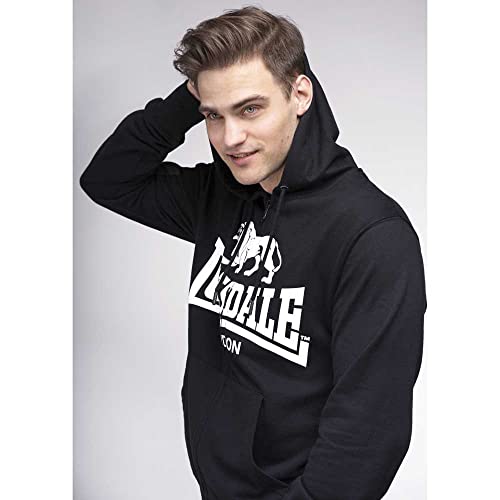 Lonsdale Krafty Sudadera, Negro, Medium (Talla del Fabricante: M) para Hombre