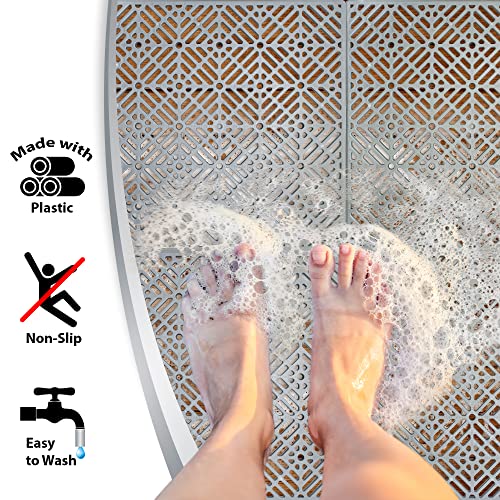 Losetas de Plastico jardin. Pack 16 Losetas Jardin para Suelo Terraza Exterior 30 x 30 cm Baldosas Jardin Desmontables Exterior para Caseta Piscinas Terraza