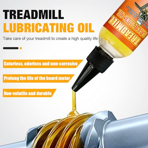Lubricante Cinta de Correr, Aceite para Cinta de Correr, Lubricante Silicona Cinta Correr, Aceite de Silicona Lubricante para Cinta de Correr, para Mayoría de Tipos de Cintas Correr (100ml)