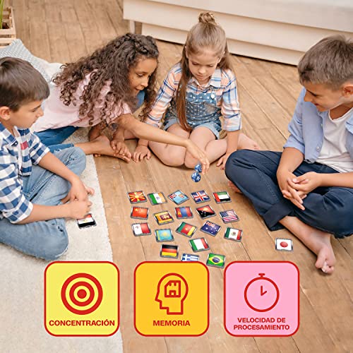Ludilo - Banderea | Juegos De Mesa Niños 5 Años O Más | Juegos Educativos Niños 5 Años O Más | Juegos De Cartas Para Niños Y Adultos | Juegos Para Niños Banderas