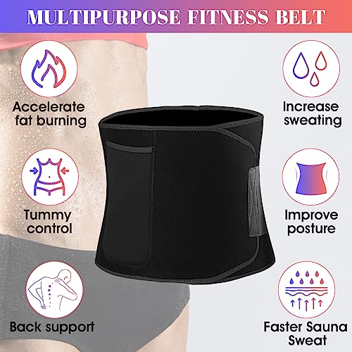 LUZOON Faja Reductora Mujer y Hombre, Fajas Reductoras Adelgazantes para Gimnasio de Neopreno, Cinturón Lumbar Abdominal para Fitness y Deporte (Medium)